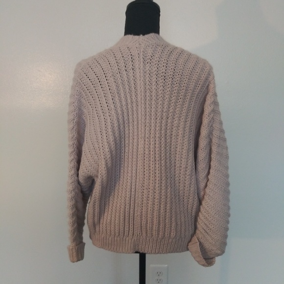 Elodie Chunky Knit Slouchy Open Front Cardigan Sweater - Picture 3 of 5